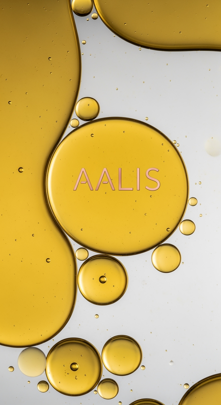 AALIS Dayana Micellar Water gently removing makeup on a model's cheek.